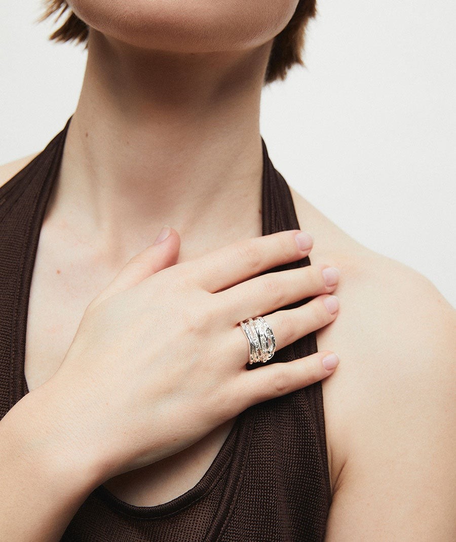Ring wide textured Sal Organic
