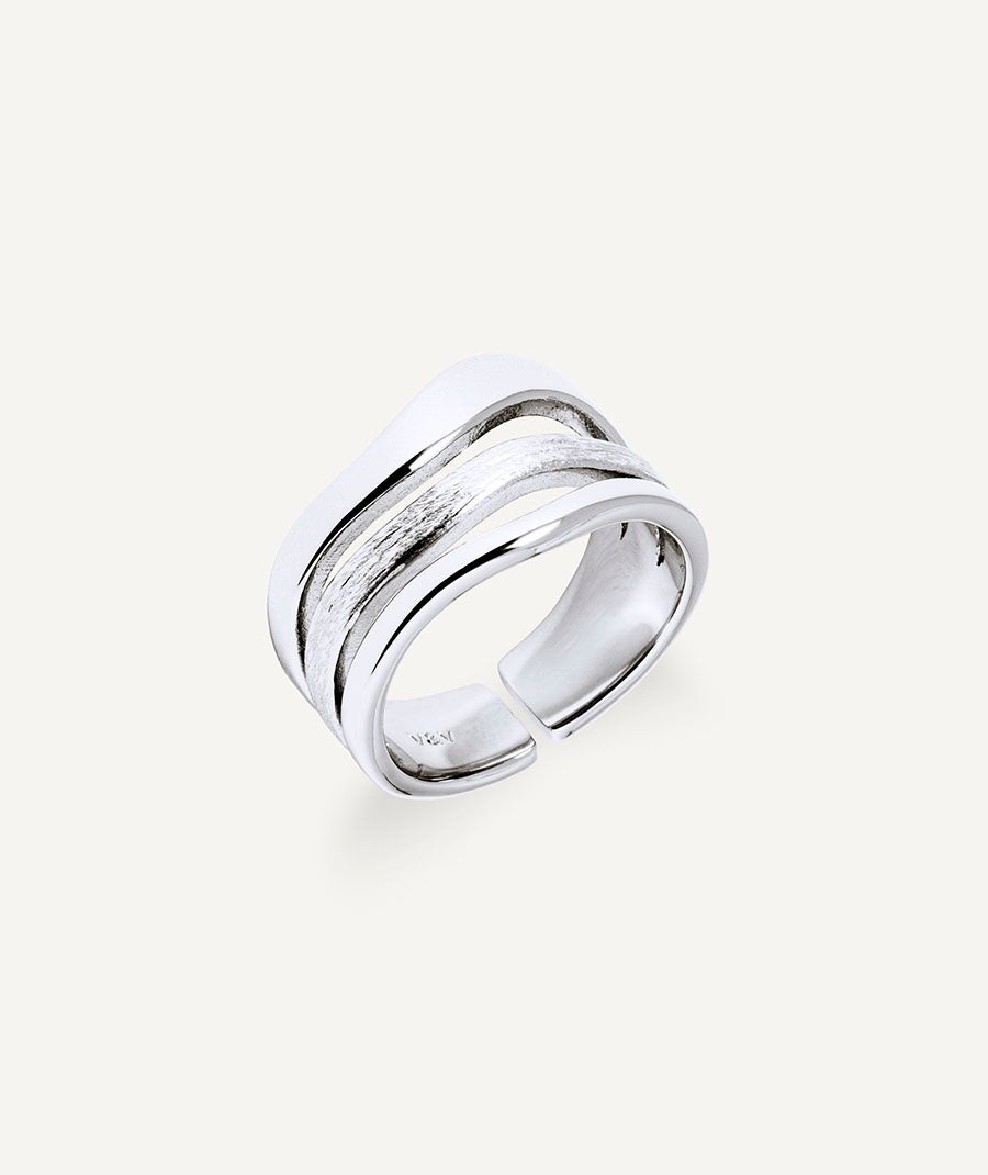 Anillo tiras Texturas Mar de plata