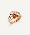 Anillo Terra con Cuarzo y Cornalina