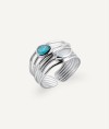 Aqua Ring with Natural Stones