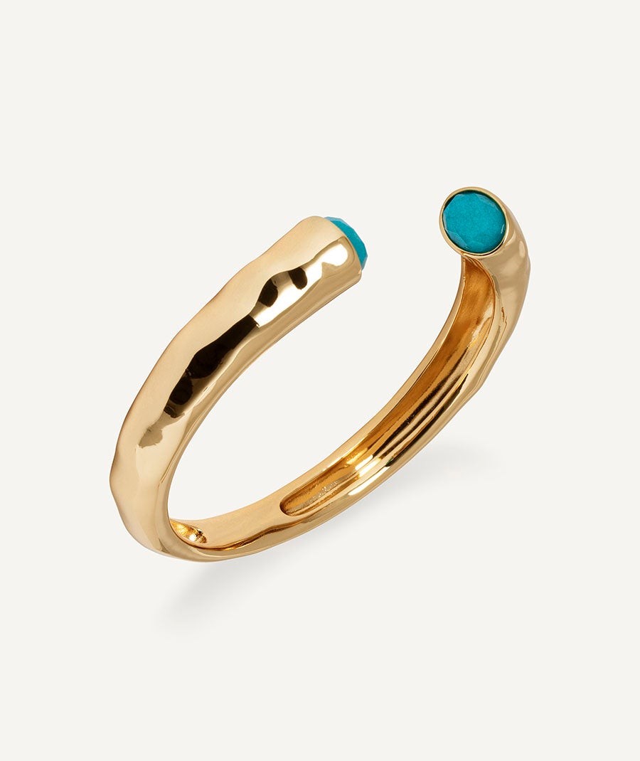 Bracelet rigid Illeta with Turquoise Agate