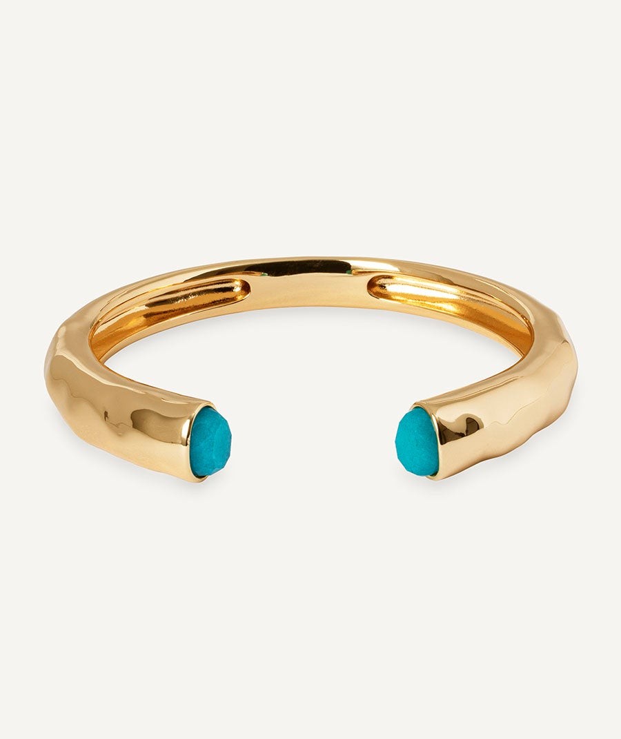 Bracelet rigid Illeta with Turquoise Agate
