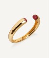 Bracelet rigid Salada with Red Agate