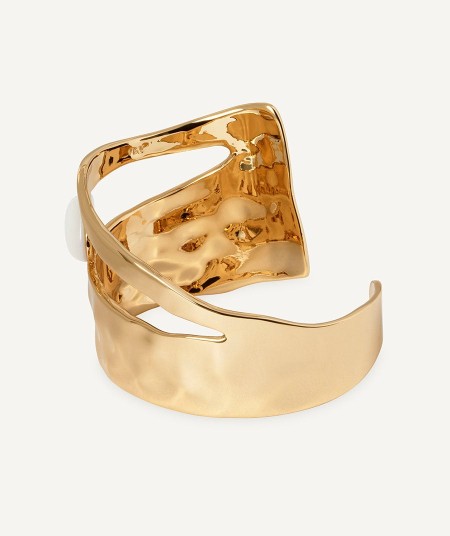 Brazalete irregular Reflexe con madreperla blanca