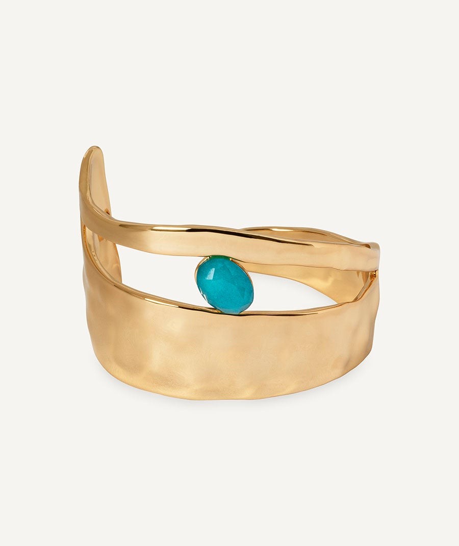 Bracelet irregular Illeta with Turquoise Agate