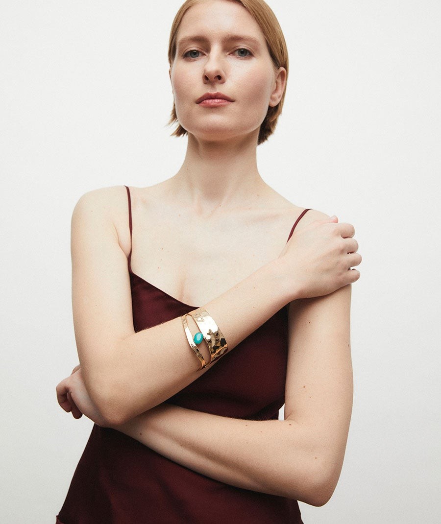 Bracelet irregular Illeta with Turquoise Agate