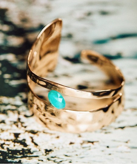 Bracelet irregular Illeta with Turquoise Agate
