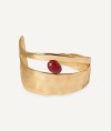 Bracelet irregular Salada with Red Agate