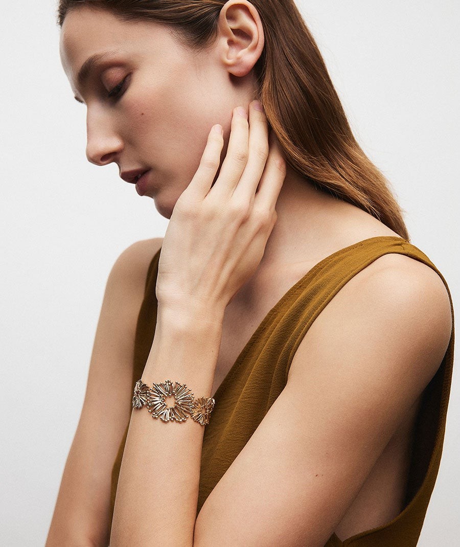 Bracelet open flower Estiu Organic