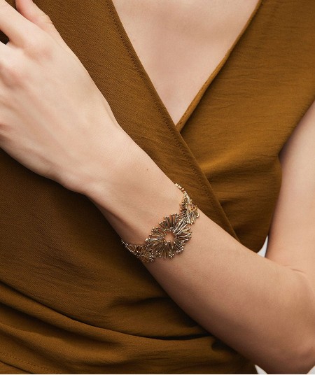 Bracelet open flower Estiu Organic