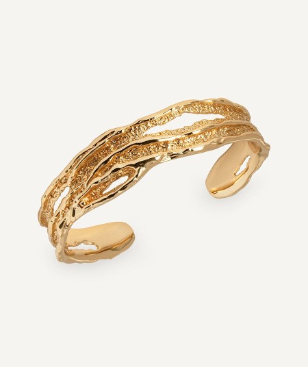 Bracelet open textured Sal Organic