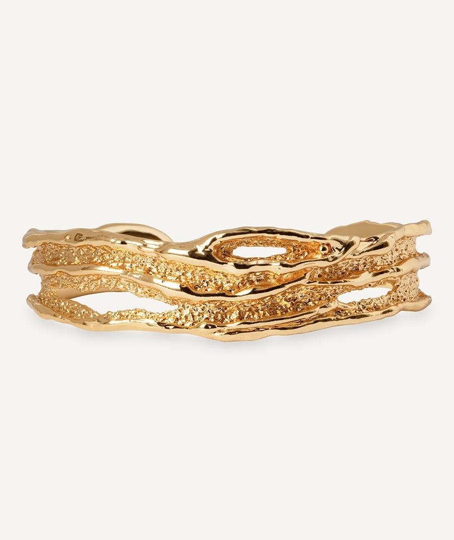 Bracelet open textured Sal Organic