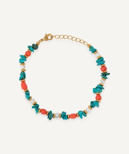 Pulsera con piedras naturales combinadas Illeta multicolor