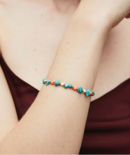 Bracelet multicolor Illeta with combined natural stones