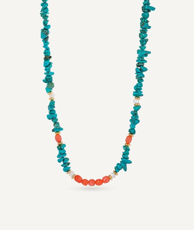 Collar con piedras naturales mini combinadas Illeta multicolor