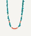 Necklace multicolor Illeta with mini combined natural stones