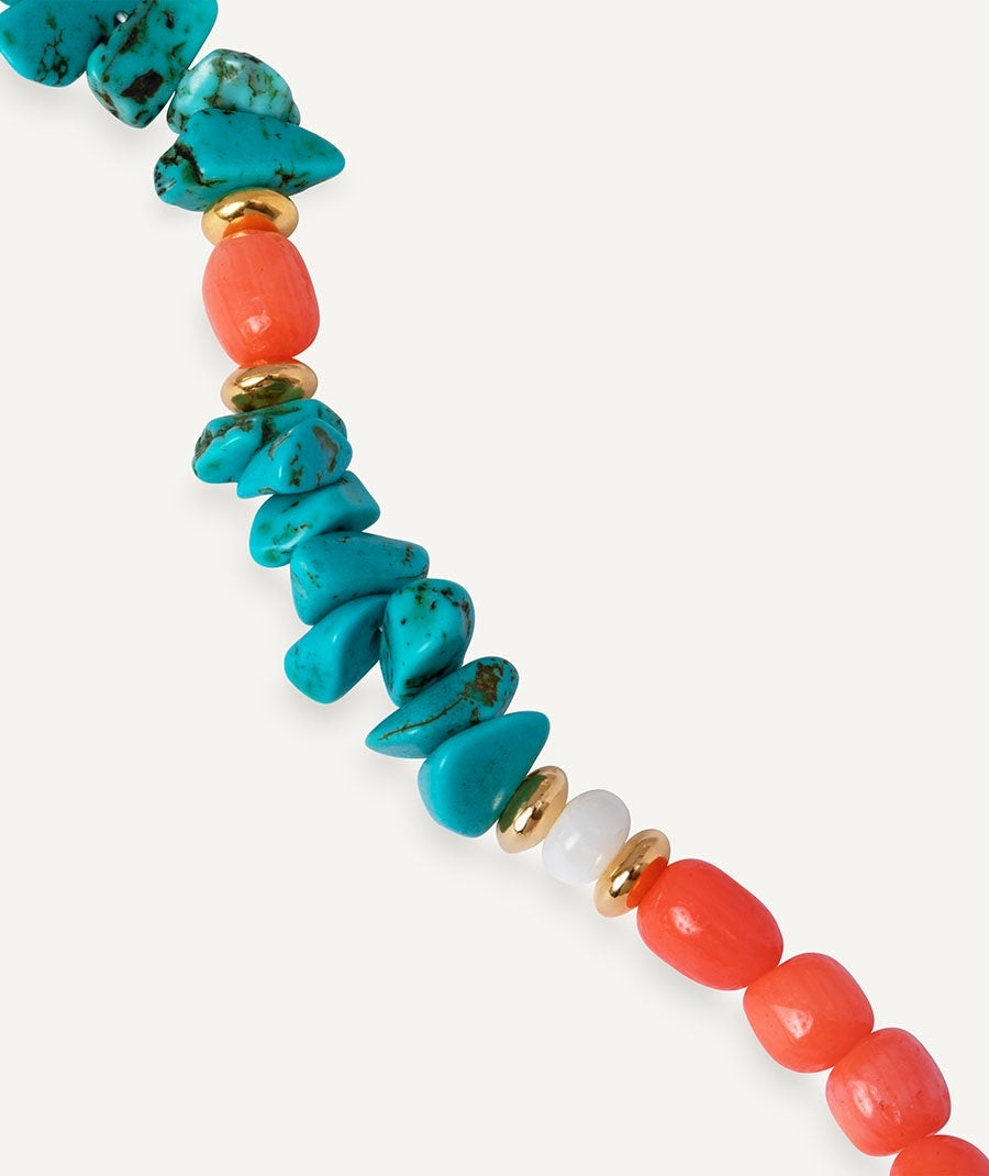 Collar con piedras naturales mini combinadas Illeta multicolor