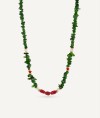 Collar con piedras naturales mini combinadas Salada multicolor