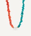 Necklace multicolor Illeta with combined natural stones