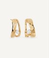 Earrings half hoop Reflexe with Mother of Pearl