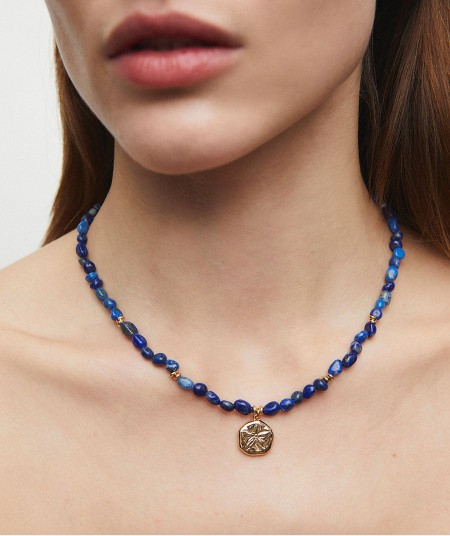 Necklace starfish Bonita with blue lapislazuli