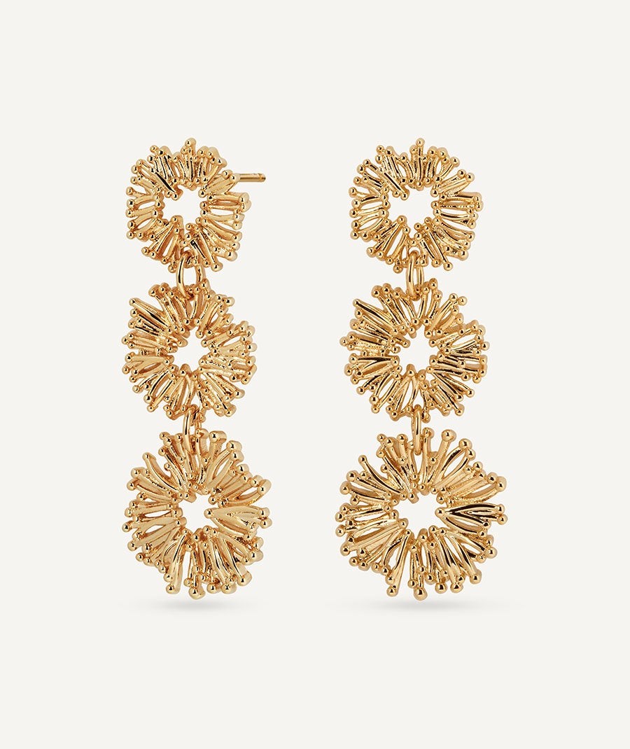 Earrings long flower Estiu Organic