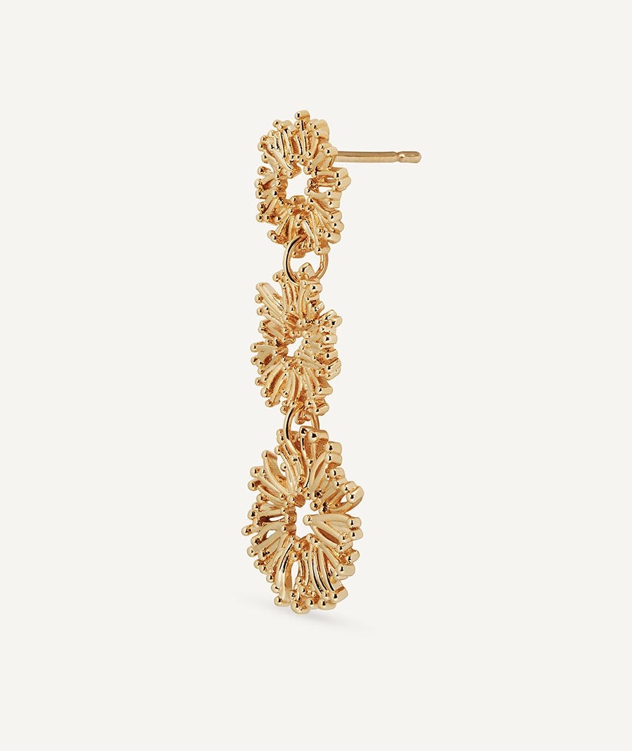 Earrings long flower Estiu Organic