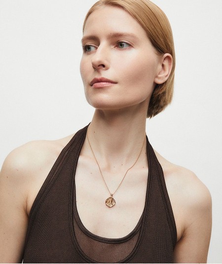 Pendant textured circle Sal Organic