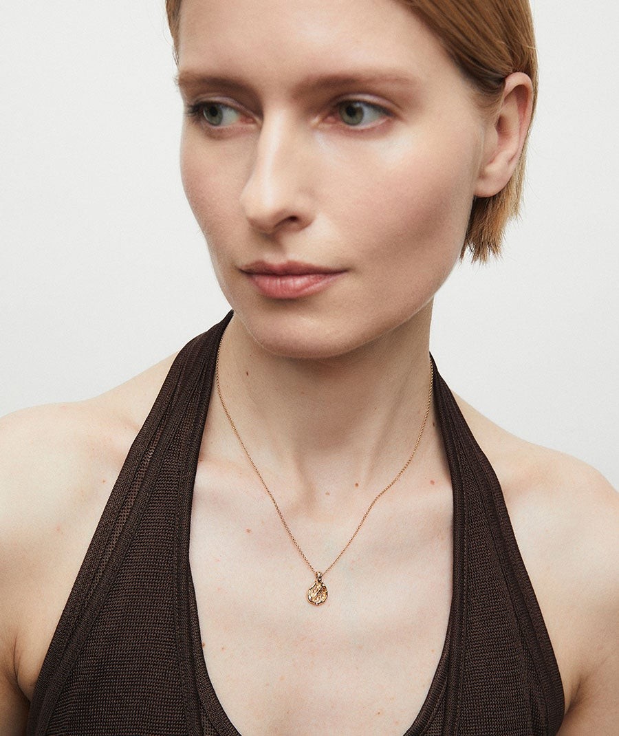 Pendant mini textured circle Sal Organic