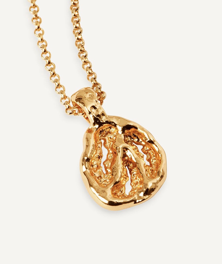 Pendant mini textured circle Sal Organic
