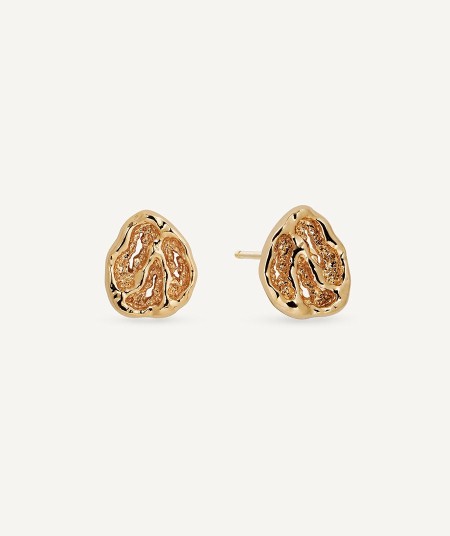 Pendientes botón círculos Sal Organic