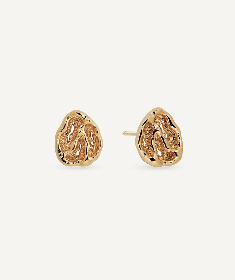 Earrings circle button Sal Organic