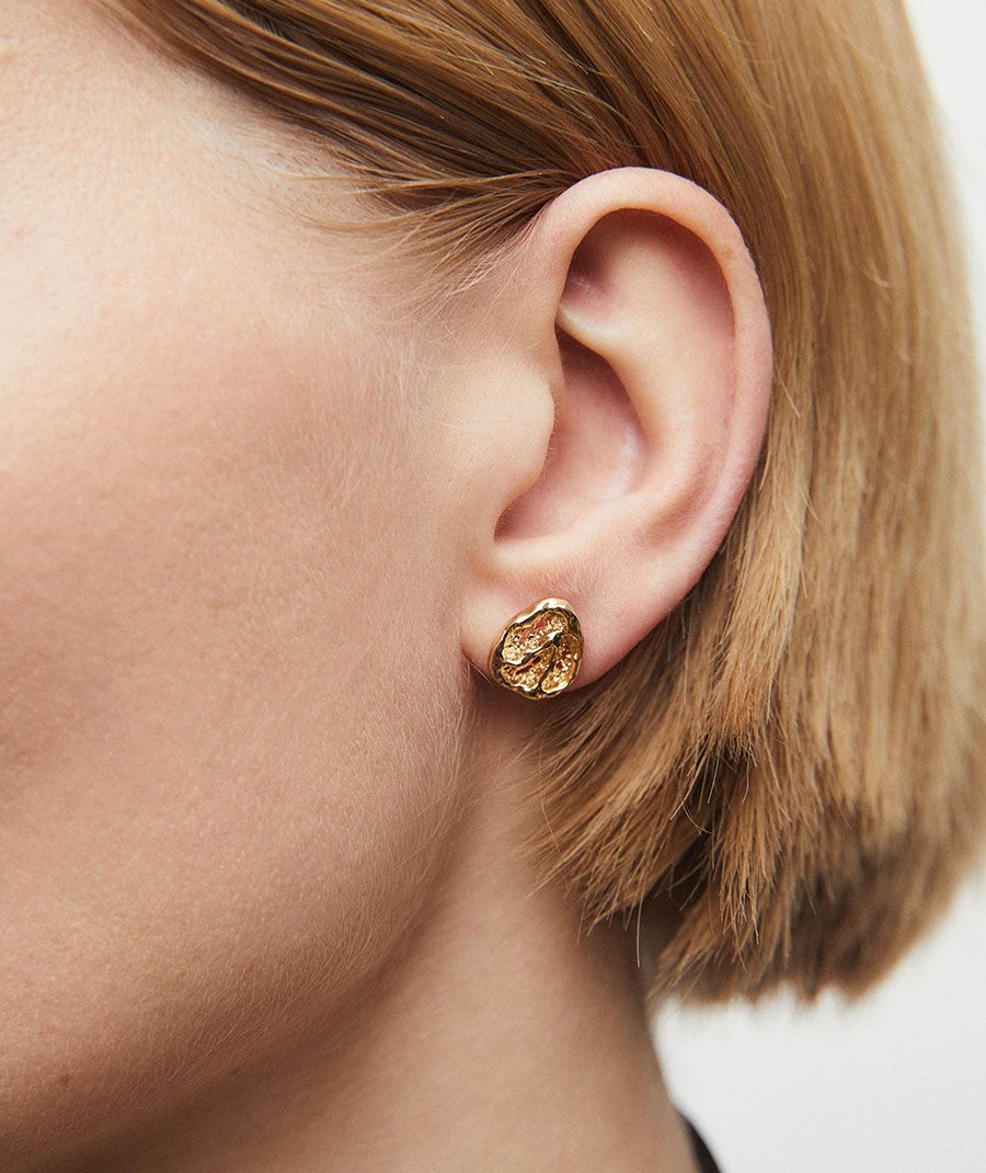 Pendientes botón círculos Sal Organic