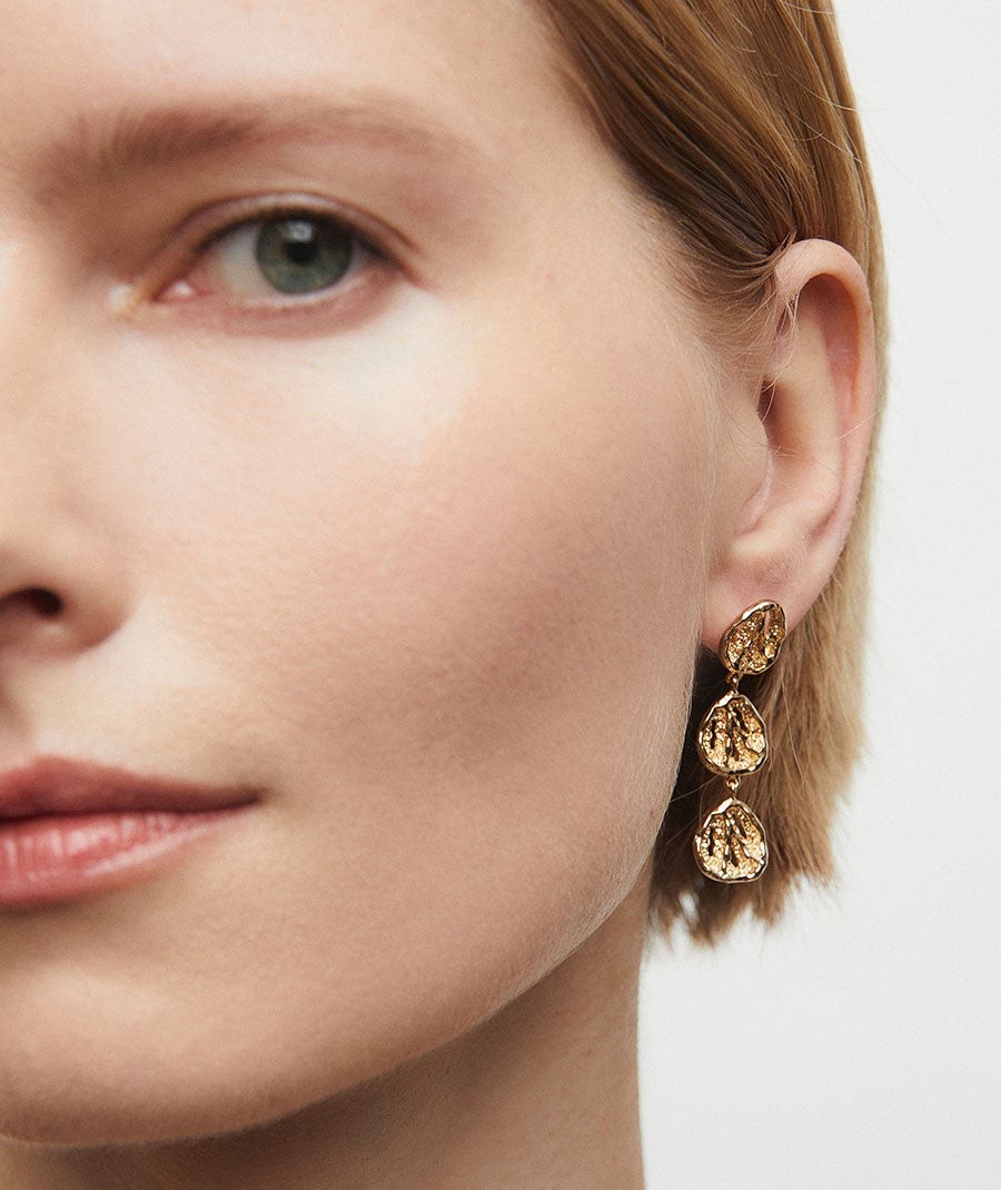 Earrings long circle Sal Organic