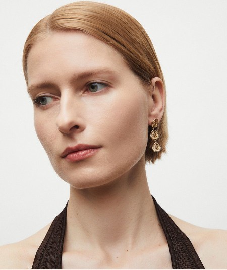 Earrings long circle Sal Organic