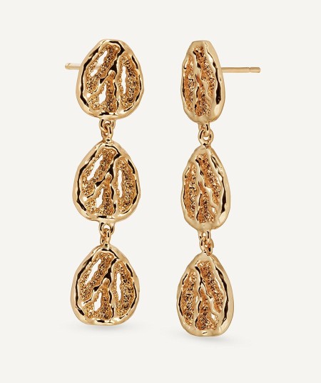 Pendientes largos círculos Sal Organic