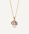 Colgante hojas Triad con piedras naturales tenues