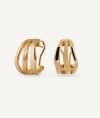 Earrings mini hoop  Sea Textures