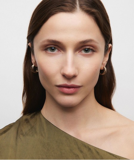 Earrings mini hoop  Sea Textures