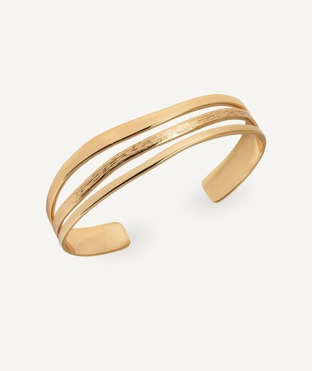 Brazalete rígido abierto Texturas Mar
