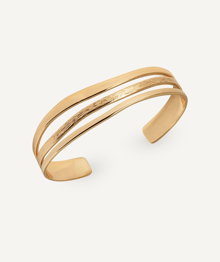 Brazalete rígido abierto Texturas Mar