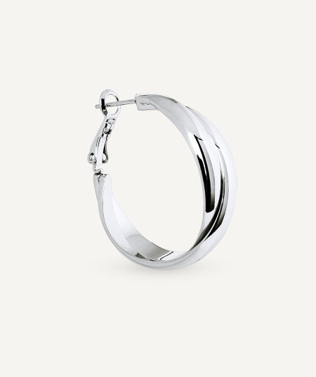 Earrings double intertwined hoop Hilma