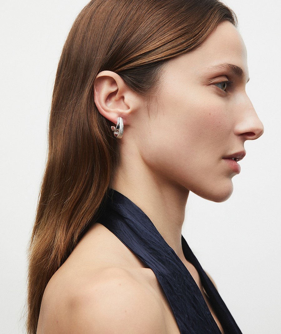 Earrings double hoop Anna