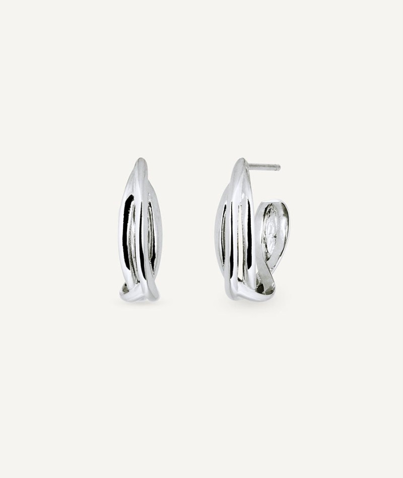 Pendientes de aro entrelazados Margot