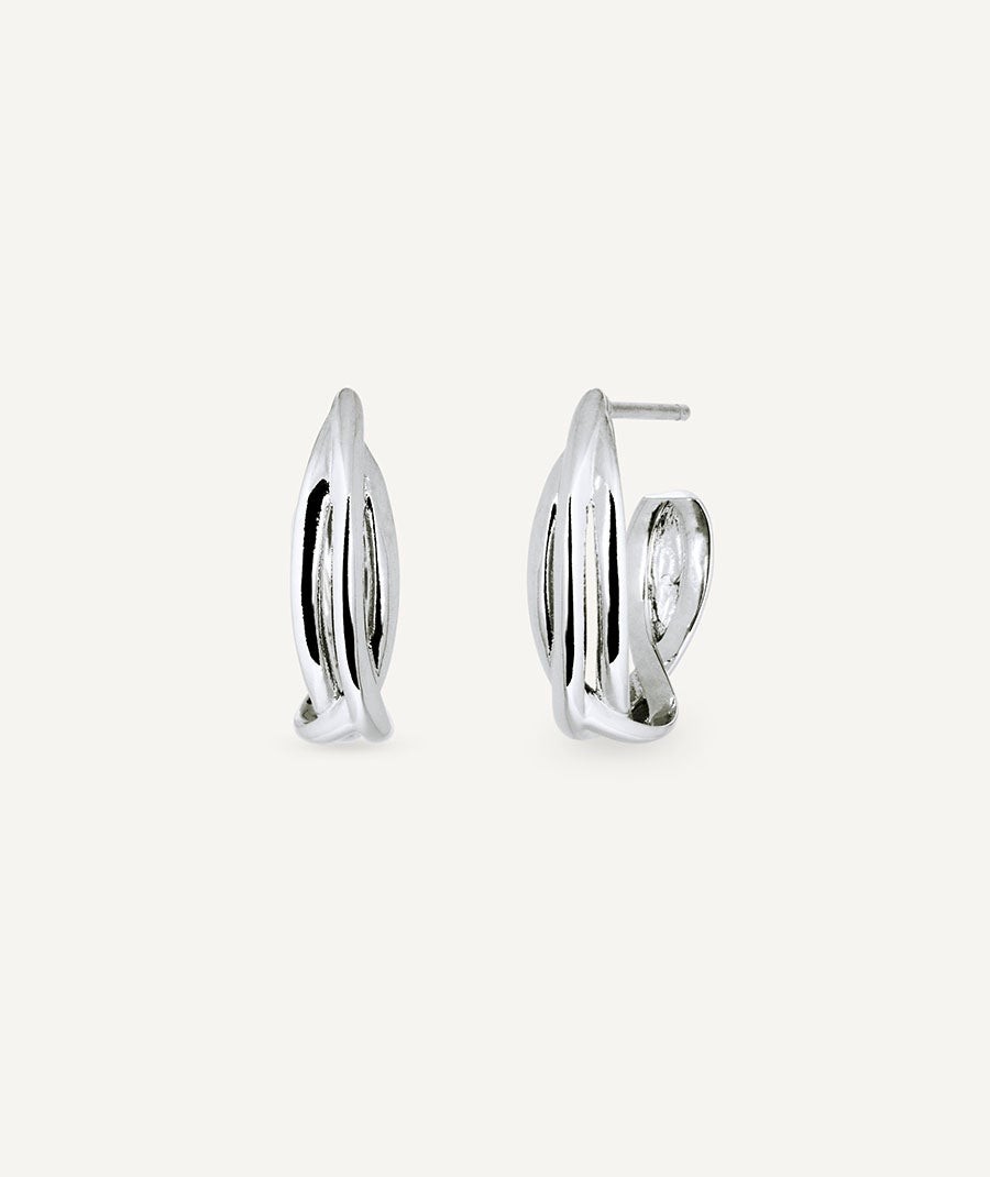 Pendientes de aro entrelazados Margot