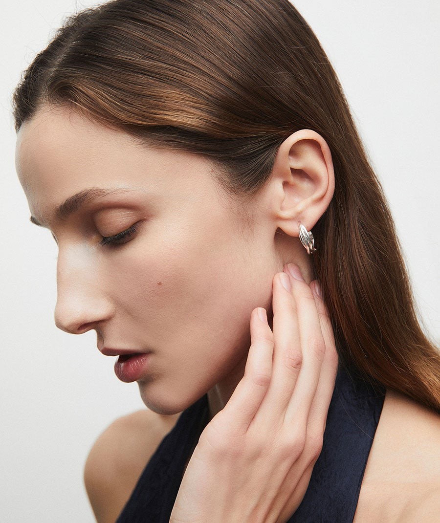 Earrings intertwined hoop Margot