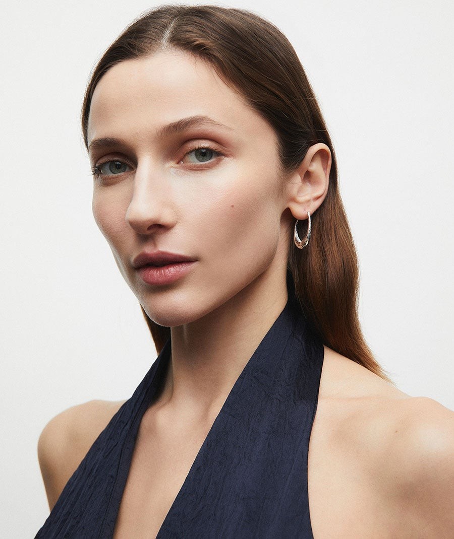 Earrings oval hoop Soleil