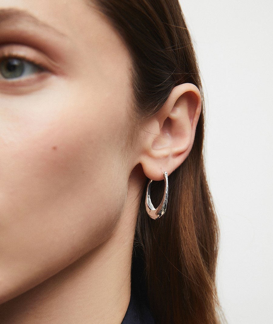 Earrings oval hoop Soleil