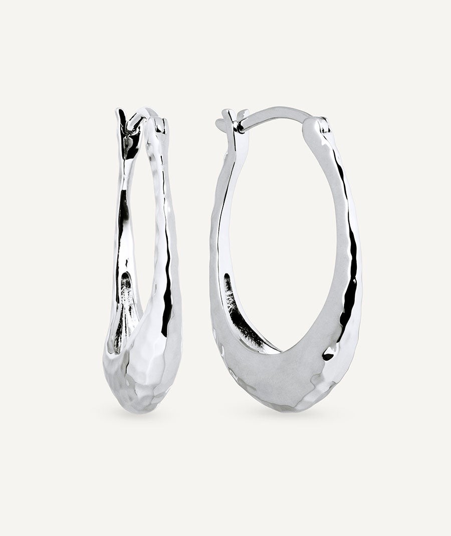 Earrings oval hoop Soleil