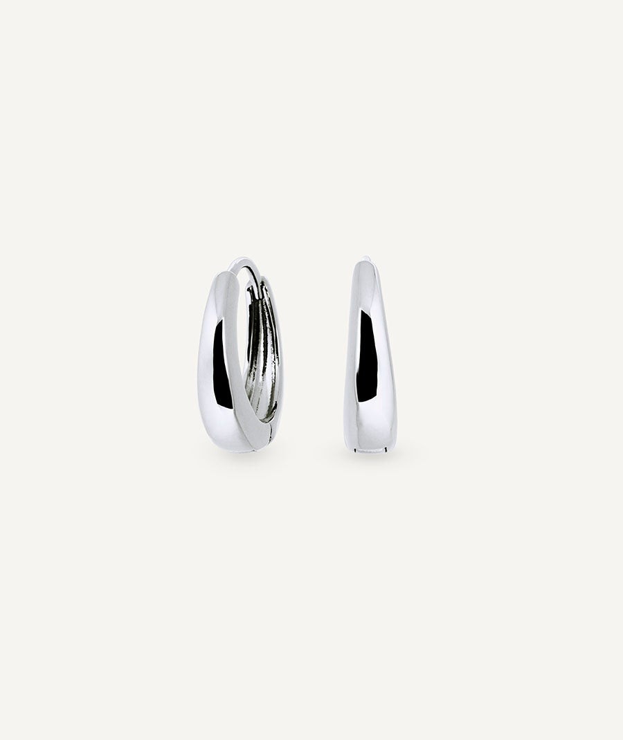 Earrings round hoop 4mm